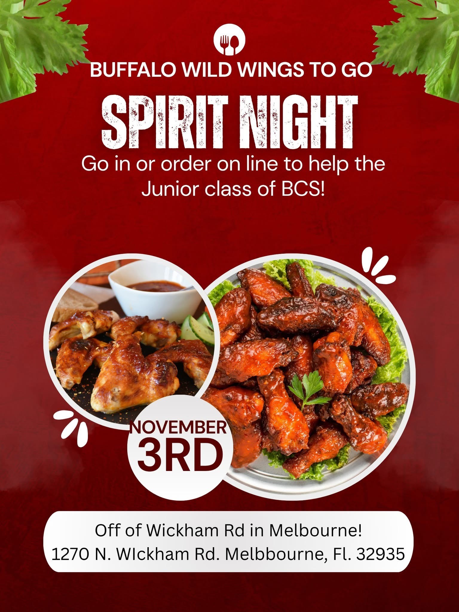 Bethany Christian School Junior Class Fundraiser at Buffalo Wild Wings