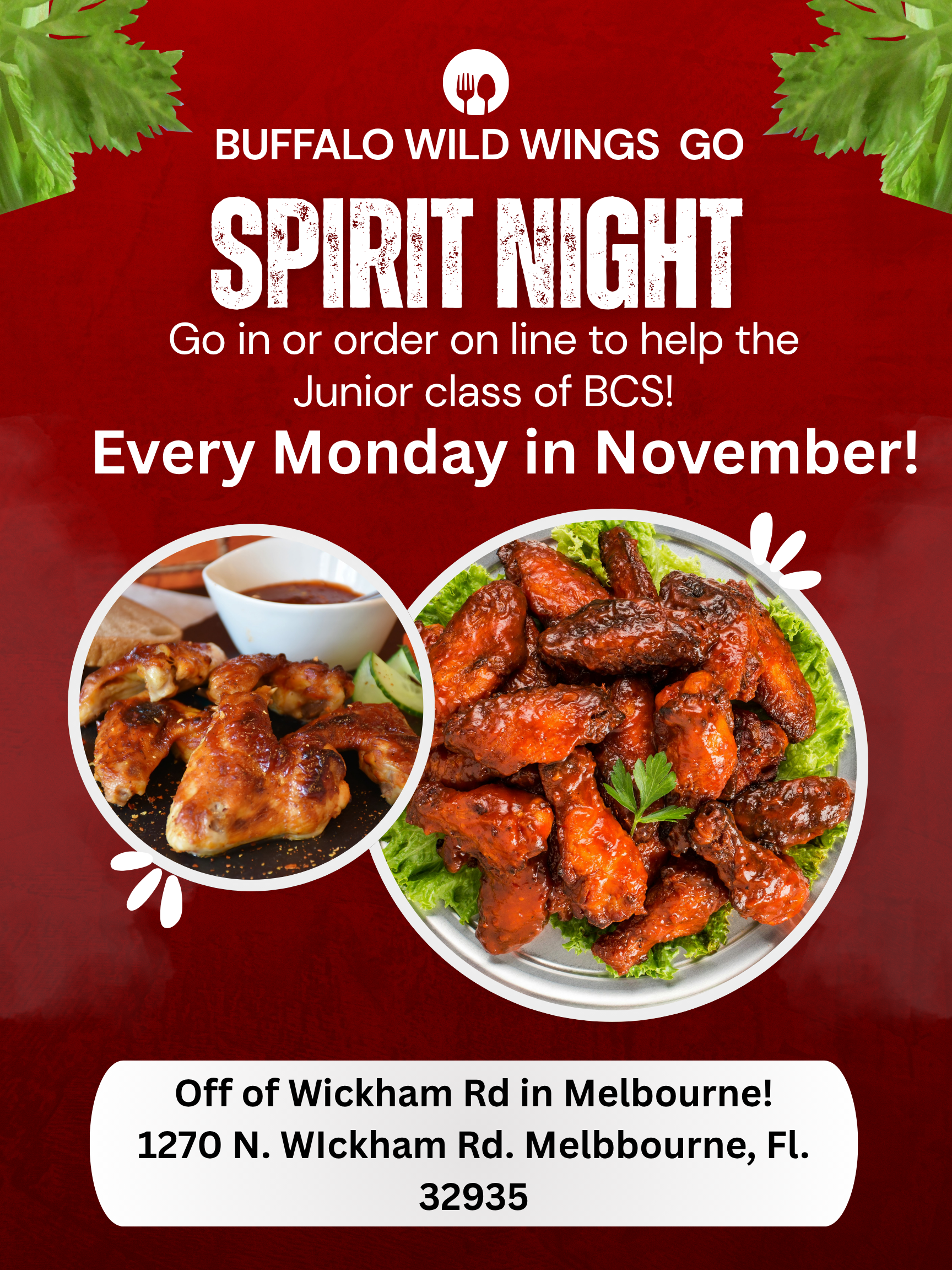 Bethany Christian School Junior Class Fundraiser at Buffalo Wild Wings